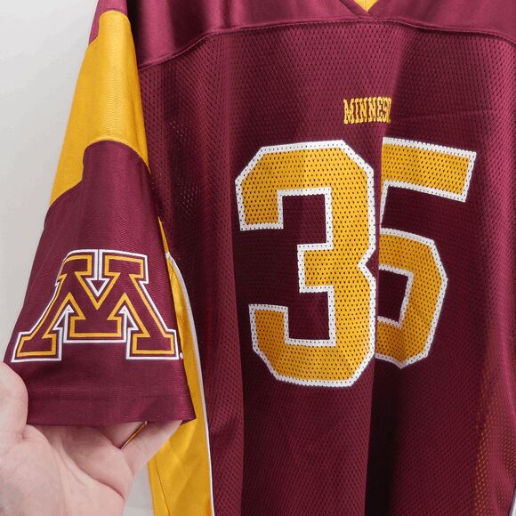 University of Minnesota Gold Gohpers ProEdge Jersey Mens XL Maroon & Gold EUC - Picture 5 of 6